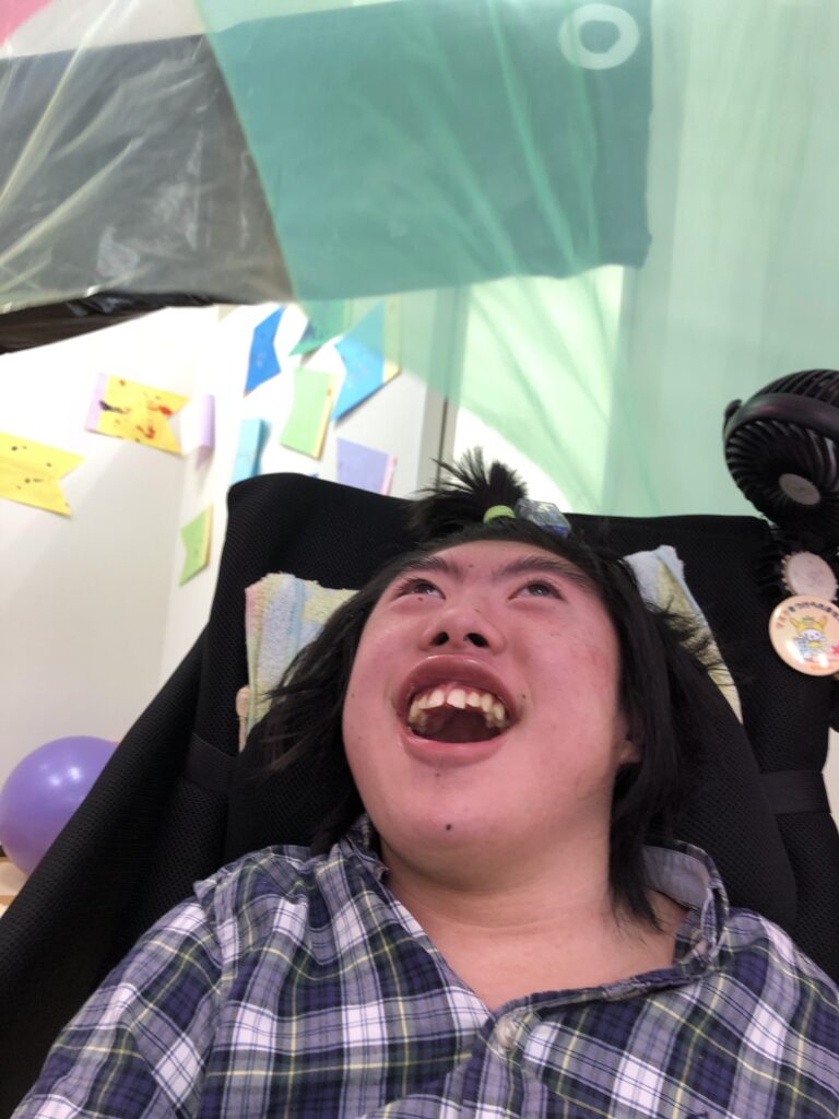 バルーンが回っている時ににっこり笑ってくれました☻
